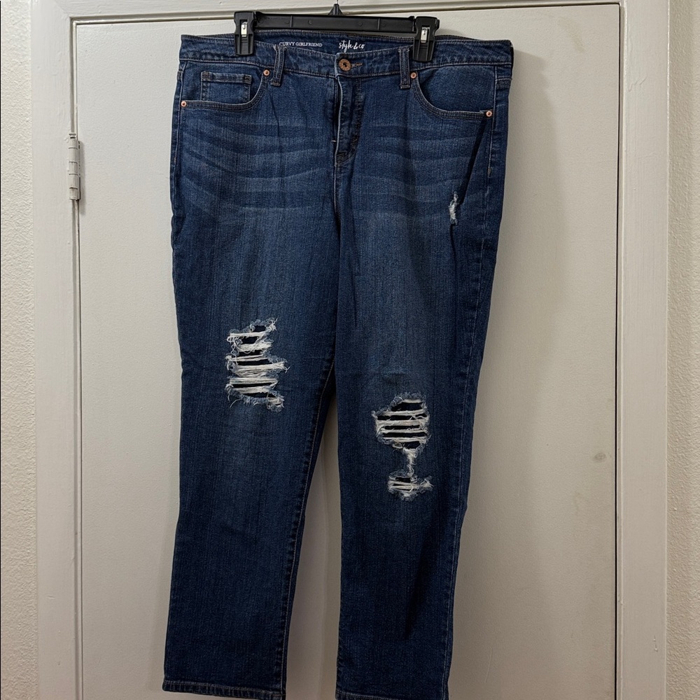 Style & Co. Curvy Girlfriend Denim Jeans